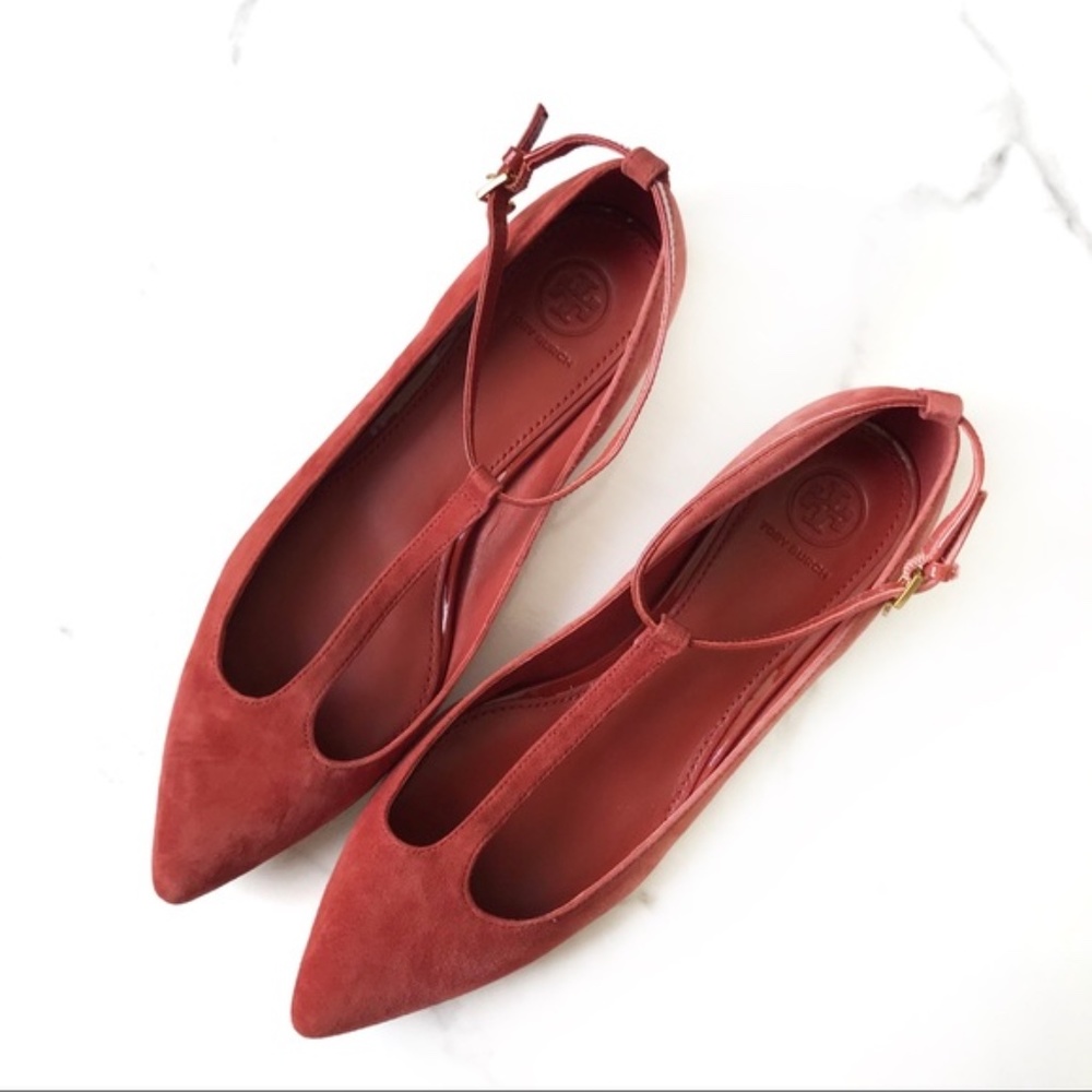 Tory Burch Ashton T-Strap Flat, 8.5 - Picture 2 of 10